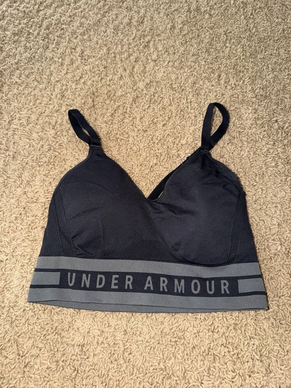 Under Armour Women's Seamless Low Long Sports Bra Large
